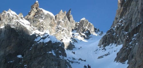 Brèche Puiseux à ski