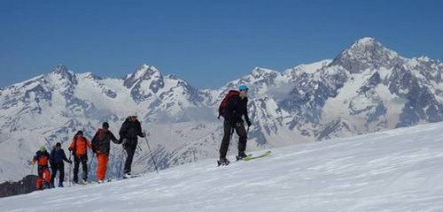 Ski dans le massif du Ruitor